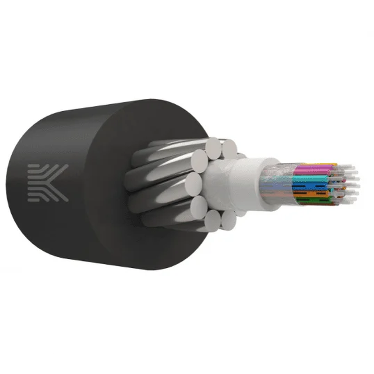 Оптический кабель в грунт с ЦТ G.652.D, 4 волокна, 2,7 кН